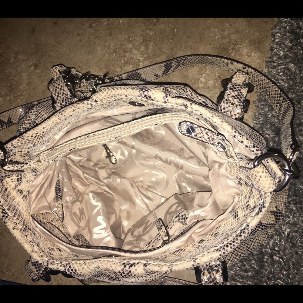 Michael Kors Python Bag Euc - image 8